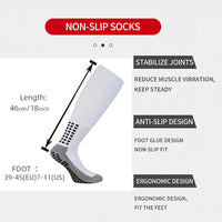 Long Football Socks Men's Long Tube Professional Training Soccer Socks Thickened Silicone Non-Slip Towel Bottom Sports Socks - Buy online at  Vibe In Cart.