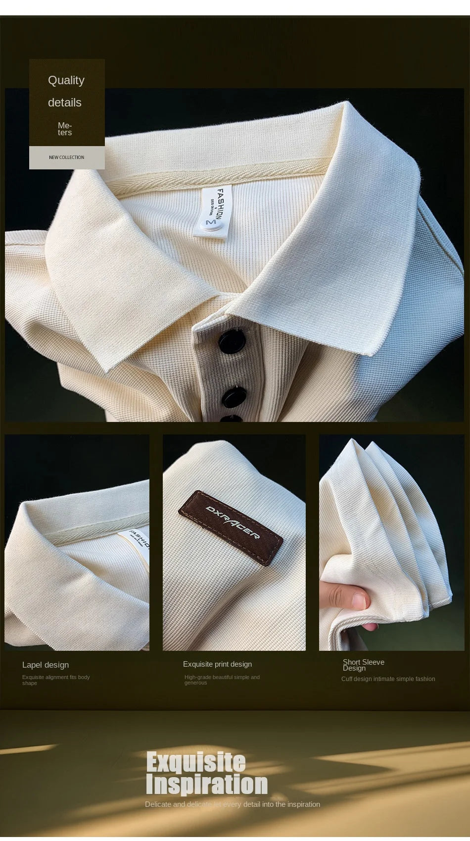 Summer Short sleeved Polo Shirt for Men 2025 New Large Simple T-shirt Top Versatile Casual Men's Clothing - Buy online at  Vibe In Cart.