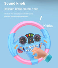 Educational Infant Steering Wheel Toy with Flashing Lights and Sounds