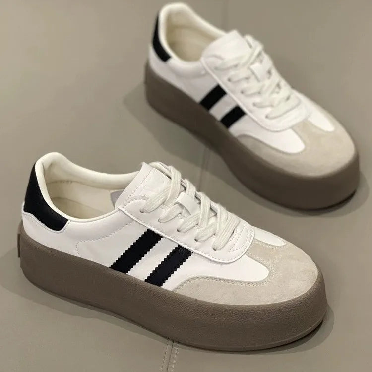 Spring and Autumn New Korean version Fashion Casual color Bock Thick sole Women's Versatile Comfortable Vulcanized Shoes 2025 - Buy online at  Vibe In Cart.