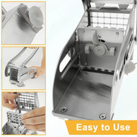French Fries Cutter Stainless Steel Potato Slicer Quick-Cut Potato Slicer with 36/46-Hole Blade Manual Kitchen Tool - Buy online at  Vibe In Cart.