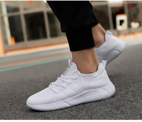 Men's Casual Sneakers Breathable Lace-Up Anti-Slip Shoes Size 39-50