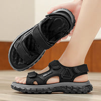 Sandals men summer fashion new style outdoor wear soft sole wear-resistant anti slip anti odor breathable dual-use beach sandals - Buy online at  Vibe In Cart.