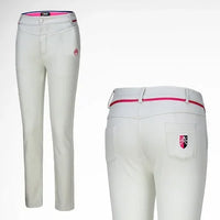 Women's Full Length Waterproof Golf Pants with High Elasticity and Warm Fleece