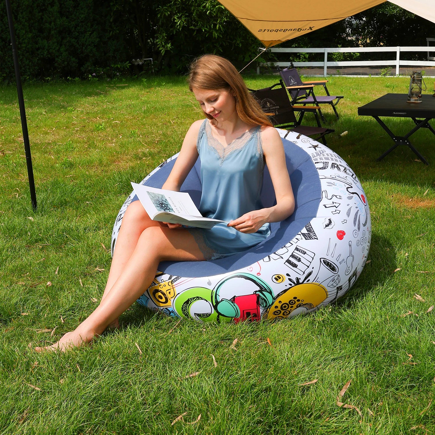 1PC Thickened Inflatable Lazy Sofa Lounge Chair – Perfect for Outdoor Courtyards & Indoor Leisure - Buy online at  Vibe In Cart.