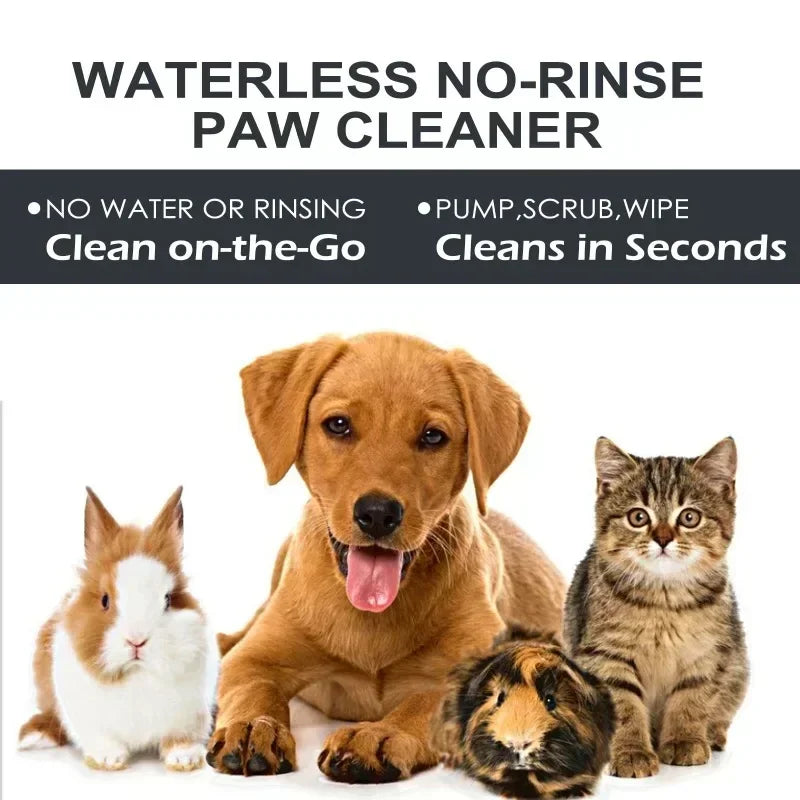 Dog Paw Washing Foam Pet Foot Cleaning Foam Rinse-free Paw Cleaner No Washing Claw Care Supplies For Cat With Silicone Brush - Buy online at  Vibe In Cart.