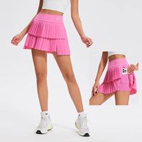 Women Sports Mini Pleated Skirt Golf Tennis Skirts With Pocket Double Layer Gym Fitness Running Yoga Athletic Workout Skort - Buy online at  Vibe In Cart.