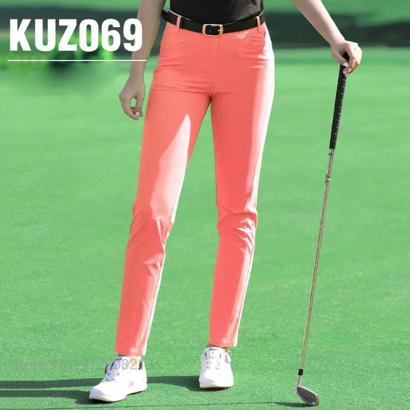 Women's Slim Fit Quick Dry Golf Pants Breathable Elastic XS-3XL