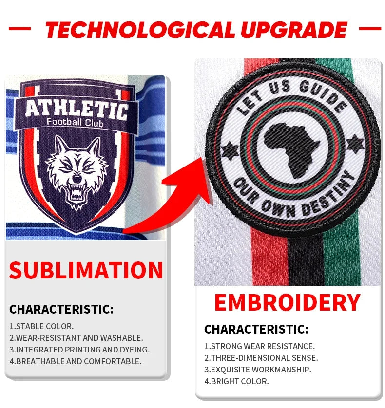 Personalized Sublimation Custom Plus Big Size Soccer Uniforms Football Jerseys Teams Stitched Mens Sets With Embroidered Logo - Buy online at  Vibe In Cart.