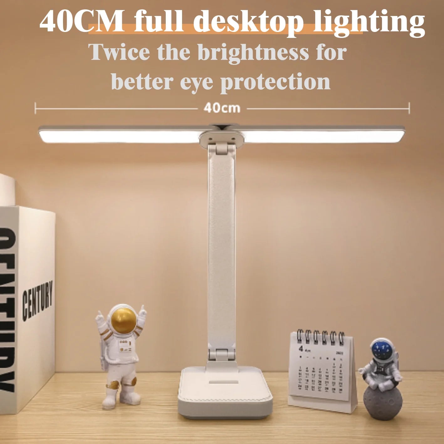 LED Desk Lamp 3 Levels Dimmable Touch Night Light USB Rechargeable Eye Protection Foldable Table Lamp For Bedroom Bedside Desk - Buy online at  Vibe In Cart.