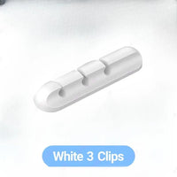 Silicone Desktop Cable Organizer and Wire Holder with Irregular Shape