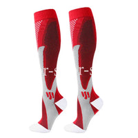 Knee-High Compression Socks 20-30mmHg Nylon Cotton EU36-50 for Men Women