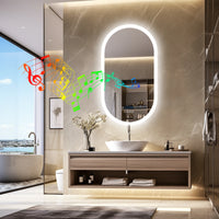 LUVODI Lighted Bluetooth Bathroom Mirror Led Backlit Illuminate Vanity Mirror with Time Date Display Anti-fog - Buy online at  Vibe In Cart.