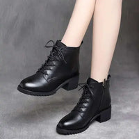 2025 Women's Shoes Luxury Chelsea Boot Women Leather Boot Chunky Winter Shoe Platform Ankle Boots Thick Heel Brand Designer - Buy online at  Vibe In Cart.