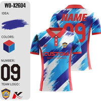 Men's Polyester Soccer Uniform Set with Sublimation Print, Sizes 2-5XL