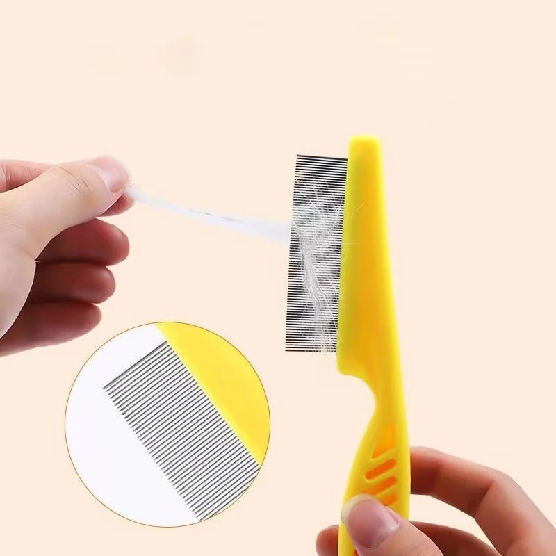 1/2pc Pet Hair Shedding Comb Stainless Steel Flea Comb for Cat Dog Pet Comfort Flea Hair Grooming Comb Dog Brush Grooming Tools - Buy online at  Vibe In Cart.