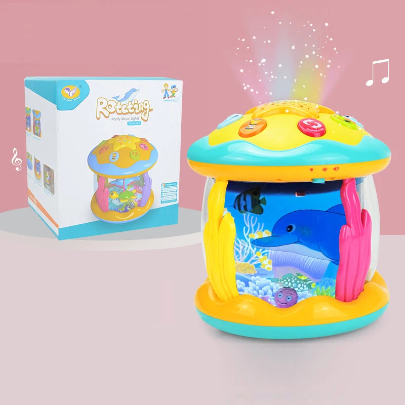 Baby Toys 1-3 Years Babies Ocean Light Rotary Projector Musical Toys Montessori Early Educational Sensory Toys for Toddler Gifts - Buy online at  Vibe In Cart.