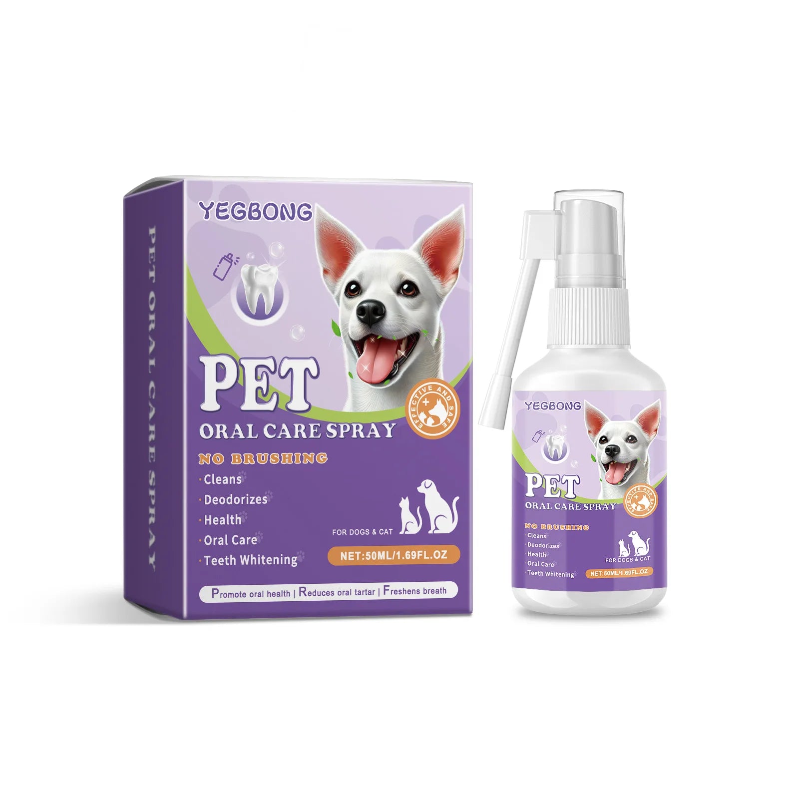 Pet Oral Cleaning Spray 50ml Dogs Cats Teeth Clean Deodorant Prevent Calculus Remove Kitten Bad Breath Mouth Fresh Pet Supplies - Buy online at  Vibe In Cart.