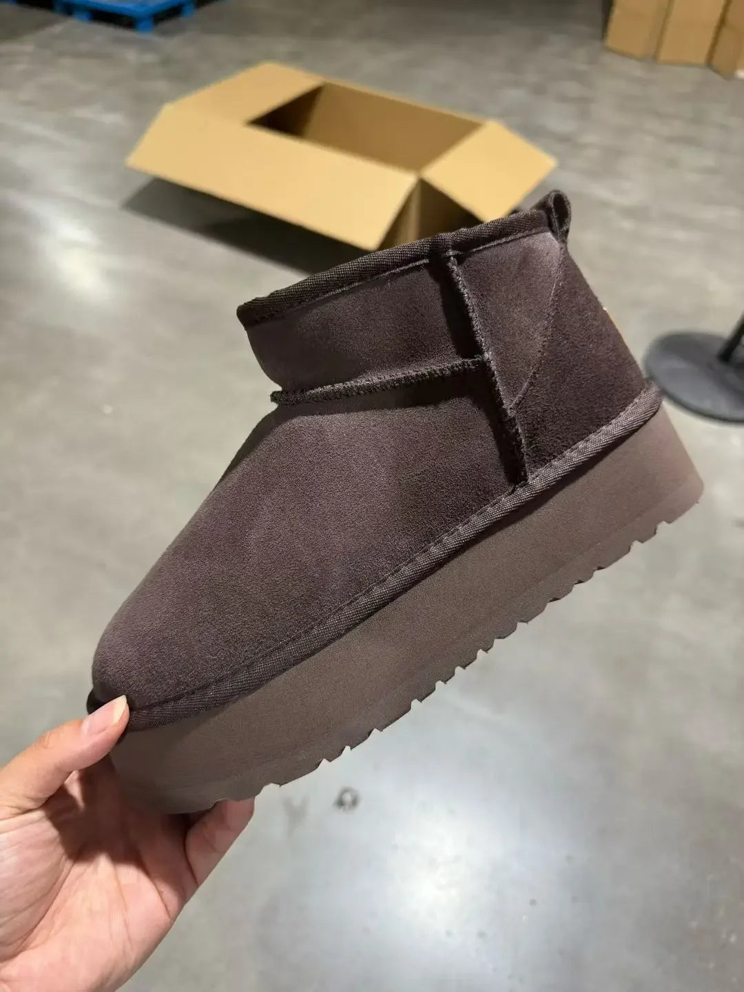 2026 New Classic Ultra Mini Platform Boots Leather Suede Wool Comfort Winter Womens Fur Slippers K98 ‮34-53 SeziS UggS - Buy online at  Vibe In Cart.