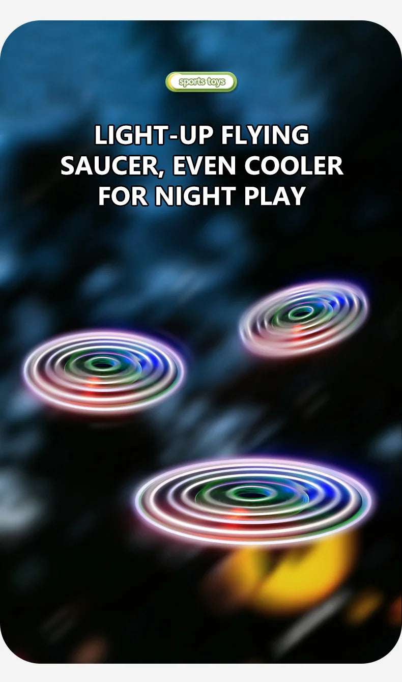 Air Discs Launcher Childern Toys Indoor Outdoor Games Soaring Machine Flying Disc Saucer Foot Launcher Kids Jump Spoorts Toy