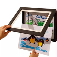 Changeable Wooden A4 Rectangle Children's Picture Frame