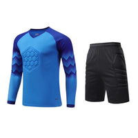 2023 Men Kid Football Goalkeeper Uniform Protective Sponge Long Sleeve Soccer Training Goalkeeper Top Soccer Jersey Pants Custom - Buy online at  Vibe In Cart.