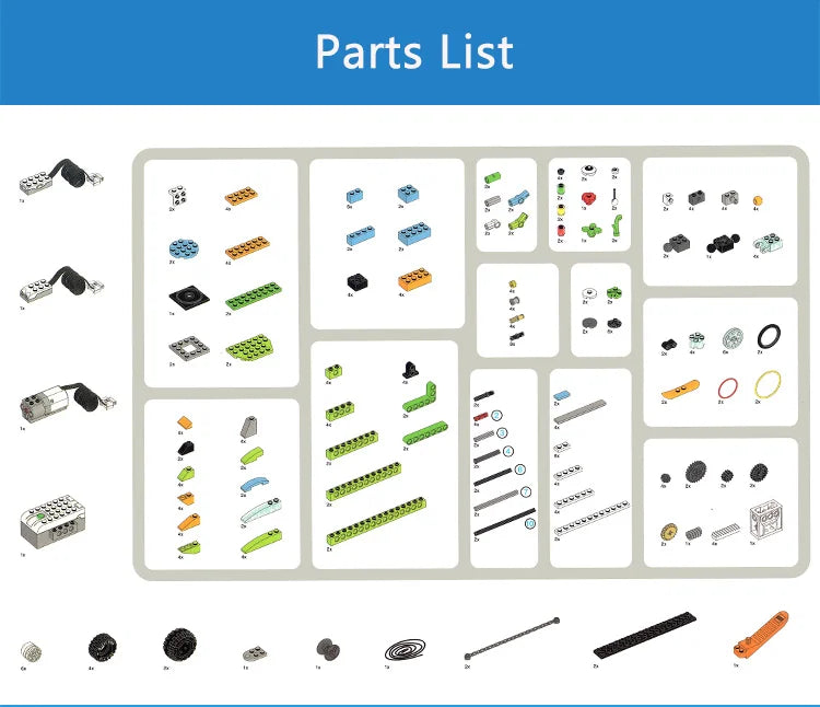 Educational Programmable Robot Building Blocks Set, 280 Pieces, 43x31x9cm