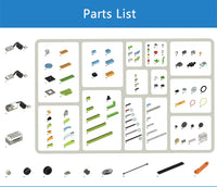Educational Programmable Robot Building Blocks Set, 280 Pieces, 43x31x9cm