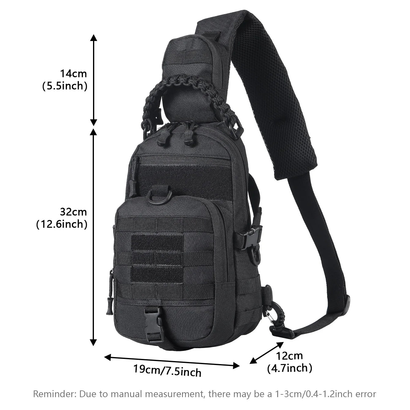 Camping Chest Bag Tactical Backpack for Men Sports Shoulder Outdoor Hiking Climbing Cycling Fishing MOLLE Sling EDC Fanny Pack - Buy online at  Vibe In Cart.