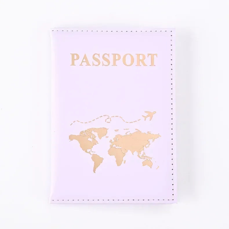 Slim Polyester Passport Cover Travel Wallet Card Case