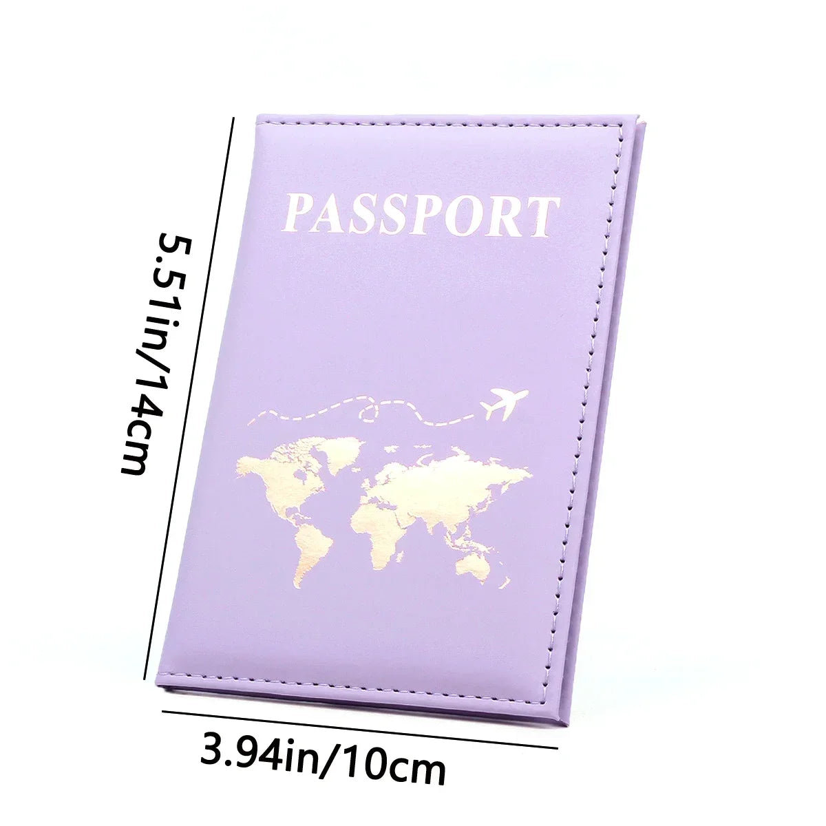 Slim Polyester Passport Cover Travel Wallet Card Case