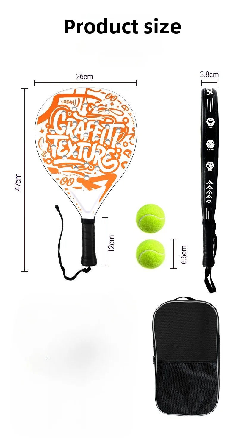 Padel Tennis Rackets beach tennis racket EVA Memory Flex Foam Core  Lightweight Outdoor Sports Men and Women Racket - Buy online at  Vibe In Cart.