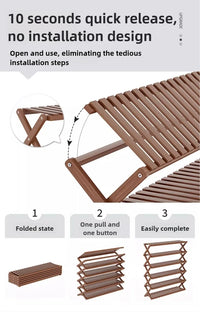 Free installation at home doorstep, simple multi-level rental house, shoe cabinet, dormitory storage, folding shoe rack - Buy online at  Vibe In Cart.