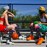 Men's Compression Crew Sports Socks with Nylon Blend