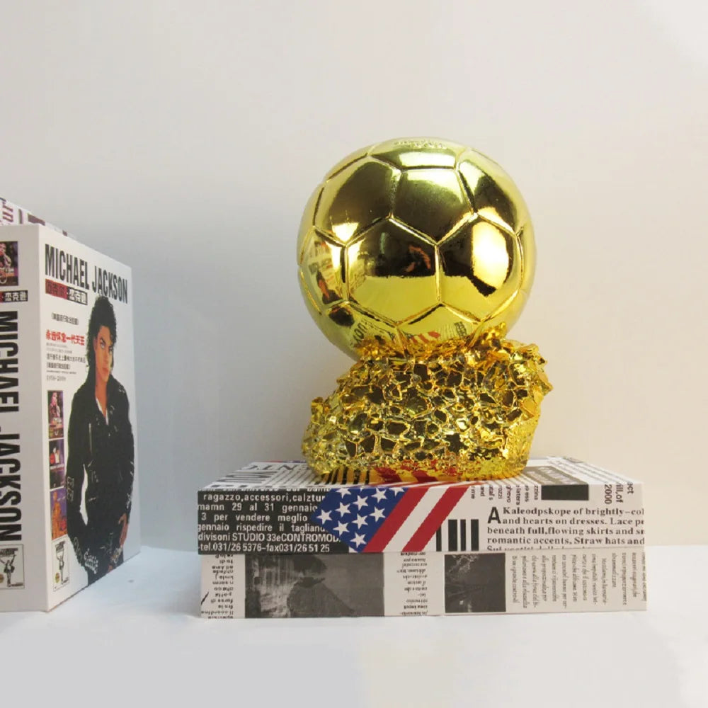 Golden Ball Football Cup Office Decoration with Electroplated Technology Football Cup Resin Gift and Birthday Gift Artefact - Buy online at  Vibe In Cart.