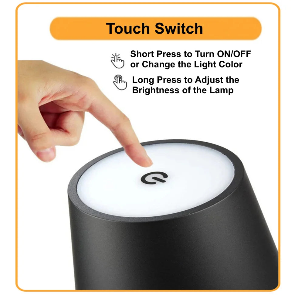 Wireless LED Wine Bottle Light Rechargeable Vases Table Lamp Touch Switch Night Light for Cafe Bar Club Hotel Restaurant Decor - Buy online at  Vibe In Cart.