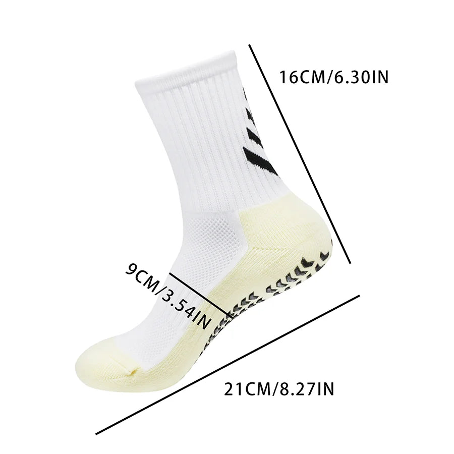 1 Pair New Men Women Soft Breathable Anti-slip Football Socks Running Soccer Basketball Badmintion Cycling Sports Grip Socks - Buy online at  Vibe In Cart.