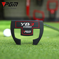 Men's Right-Handed Golf Putter with Aiming Line in Black and Red