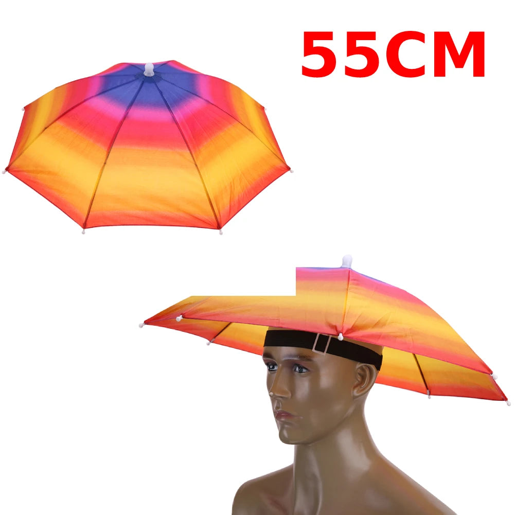 Portable Head Umbrella Hat Fishing Caps Anti-Rain Fishing Anti-Sun Umbrella Hat Adults Children Unisex Outdoor Pesca Sports Cap - Buy online at  Vibe In Cart.