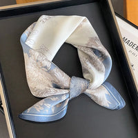 Square Satin Silk Scarf for Women, Casual All Seasons