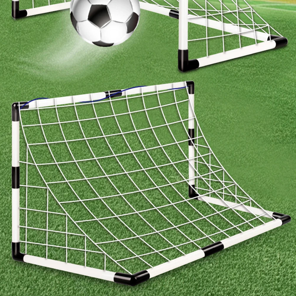 Football Goal Sports Toy Foldable Children's Football Gate with Pump & Ball Portable Soccer Goal for Outdoor Football Training - Buy online at  Vibe In Cart.