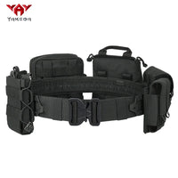 Adjustable Nylon Training Belt Eight Piece Set for Outdoor Patrol