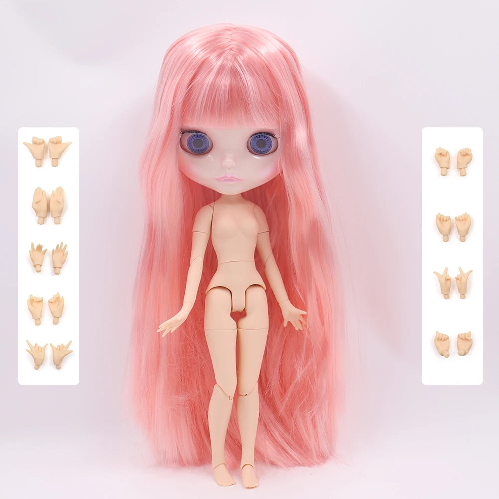 1/6 Scale 30CM ABS Articulated BJD Doll with Extra Hands and Natural Shiny Face for Girls