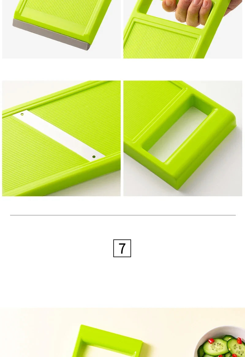 Multifunctionele Vegetable Cutter With Steel Blade Mandoline Slicer Potato Peeler Carrot Cheese Grater Kitchen Accessories Tools - Buy online at  Vibe In Cart.