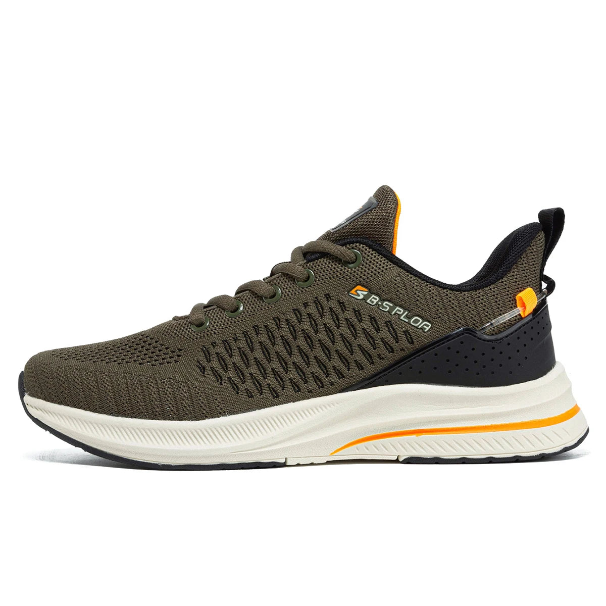 Men's Breathable Lace-Up Lightweight Running Shoes for Outdoor Use