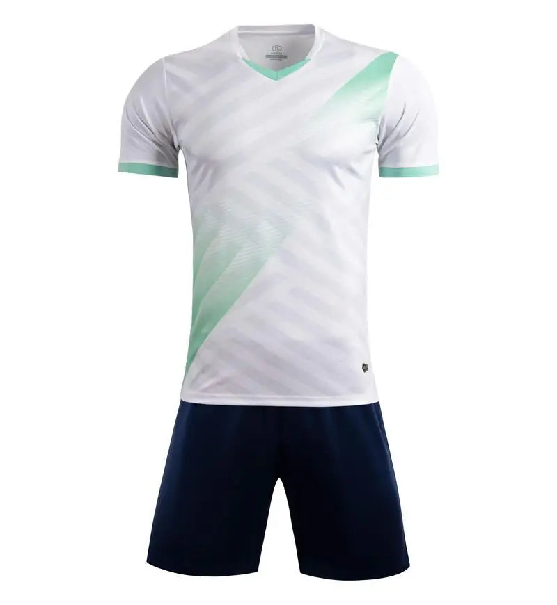 Unisex Polyester Spandex Soccer Jersey And Shorts Set