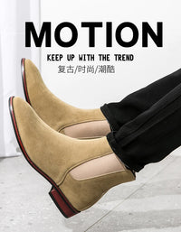 Classic Chelsea Boots Men Trend Ankle Boots Men Fashion Social Party Boots Men High Top Casual Business Shoes For Men - Buy online at  Vibe In Cart.