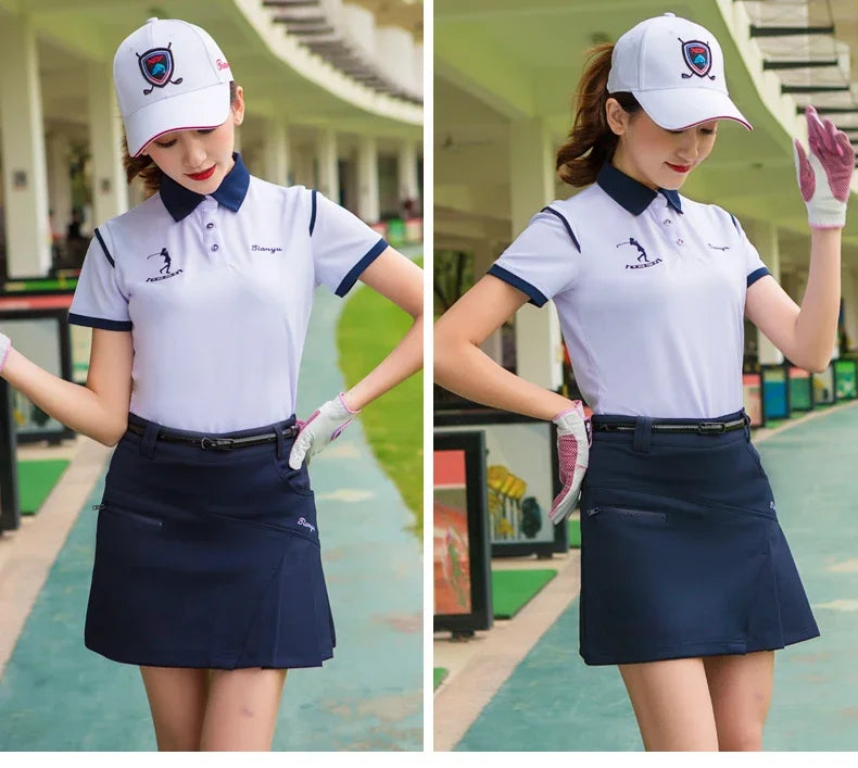 TTYGJ Golf Tennis Skirt for Women Pleated Golf Skirt Ladies High Waist Korean Athletic Skort A-lind Pantskirts with Inner Shorts