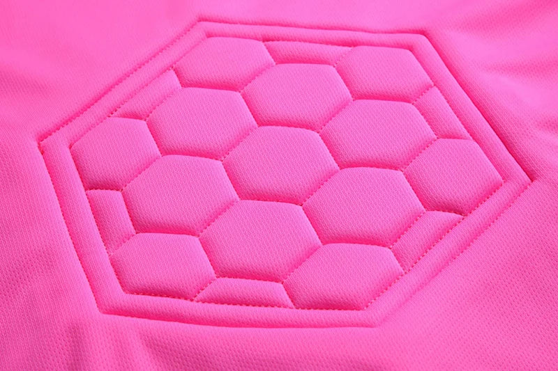 Polyester Spandex Protective Long Sleeve Soccer Goalkeeper Uniform Set with Top and Pants