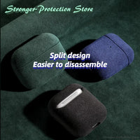 Artificial Suede Leather Protective Case for Earphones